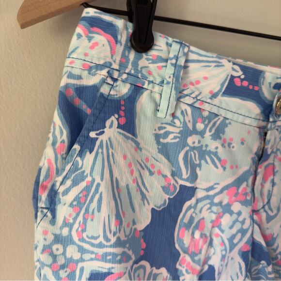 Lilly Pulitzer The Callahan Short Seashell Beach Print Button Zipper Pockets EUC - Picture 3 of 11